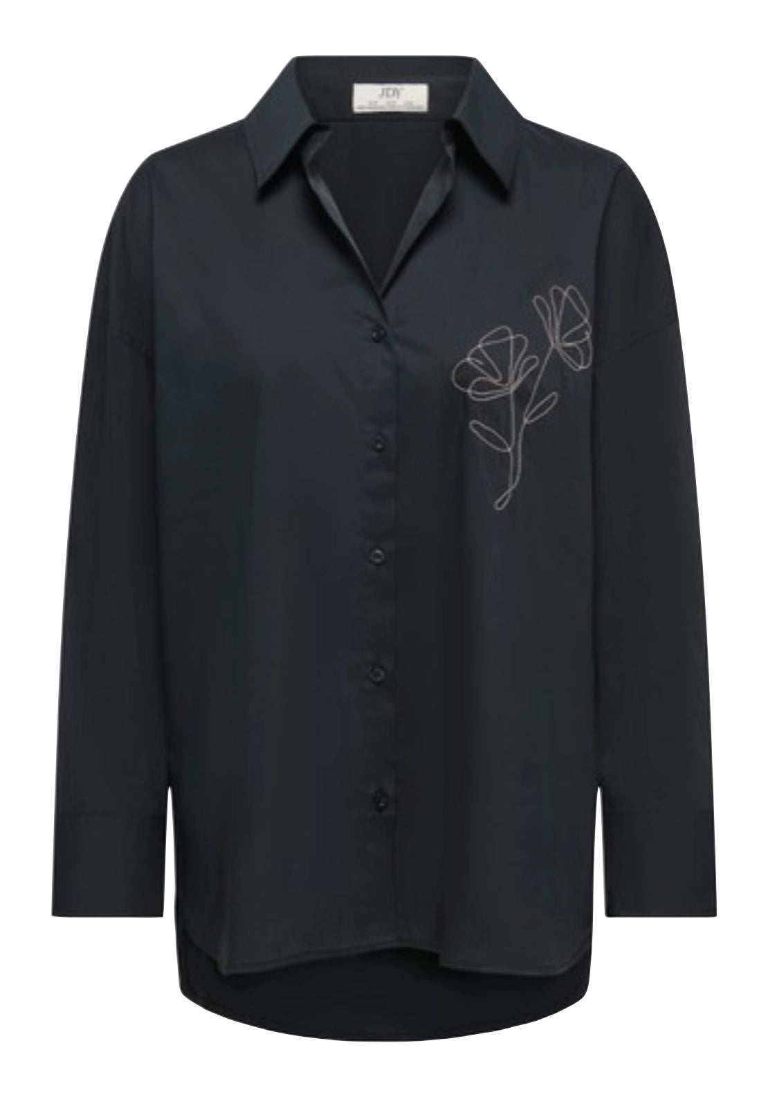 Melody Embellishment Shirt - Black