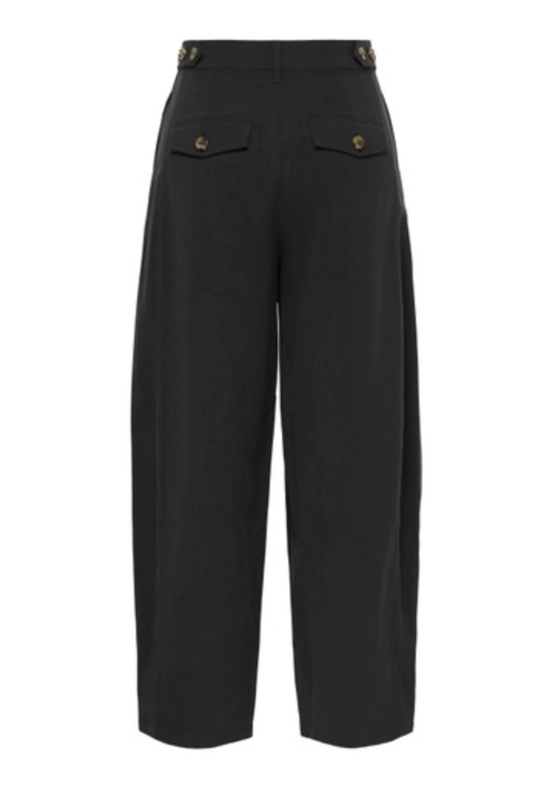 Milena Barrel Trousers - Black