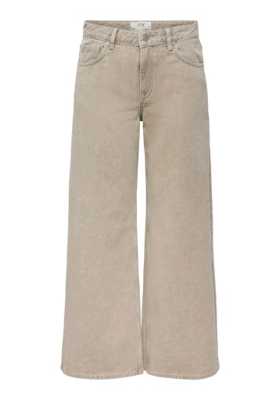Vera High Waist Extra Wide Travertine Jeans - Travertine