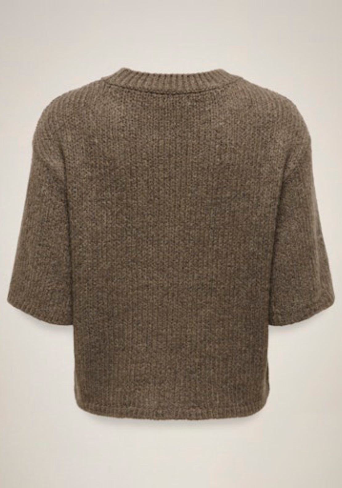 Linea Short Sleeve Round Neck Pullover - Shitake