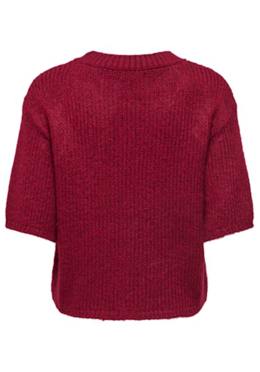 Linea Short Sleeve Round Neck Pullover - Tibetan Red