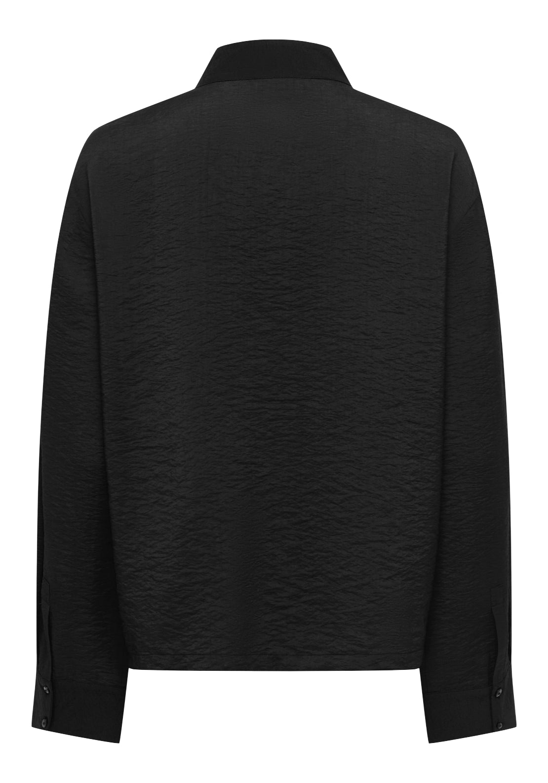 Jdy Mandarin Collar Cotton Shirt - Black 7 Shaws Department Stores