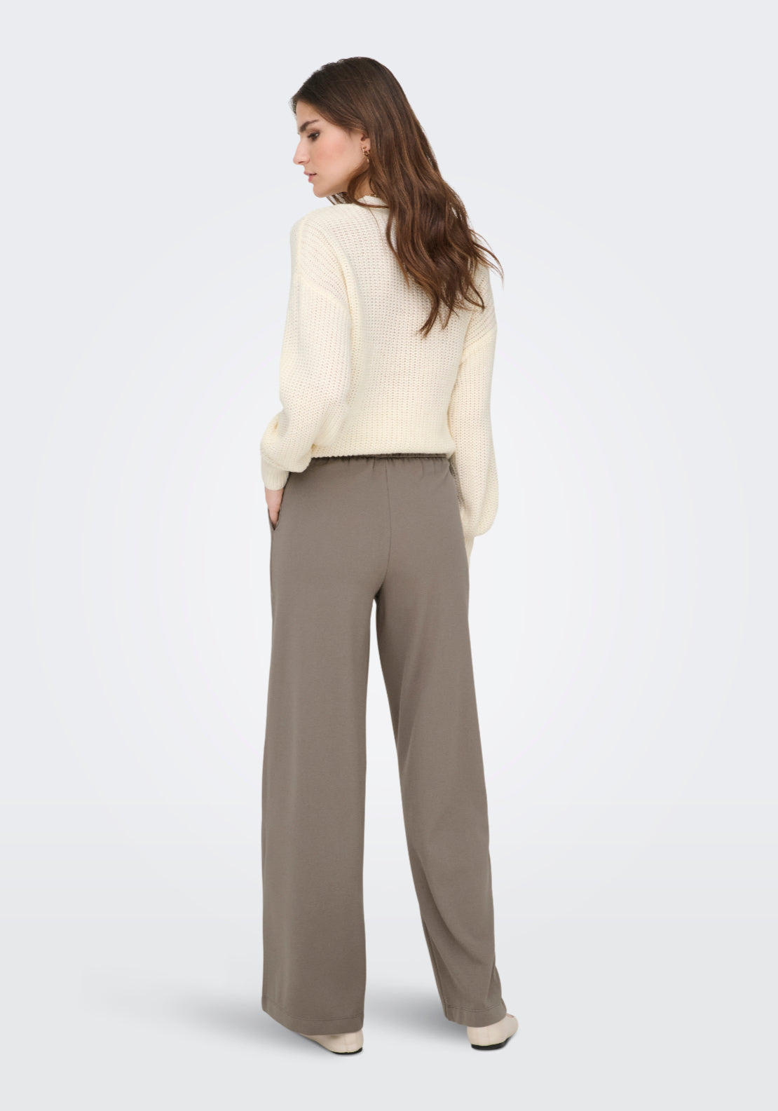 Jdy Geggo Wide Pant - Driftwood 2 Shaws Department Stores