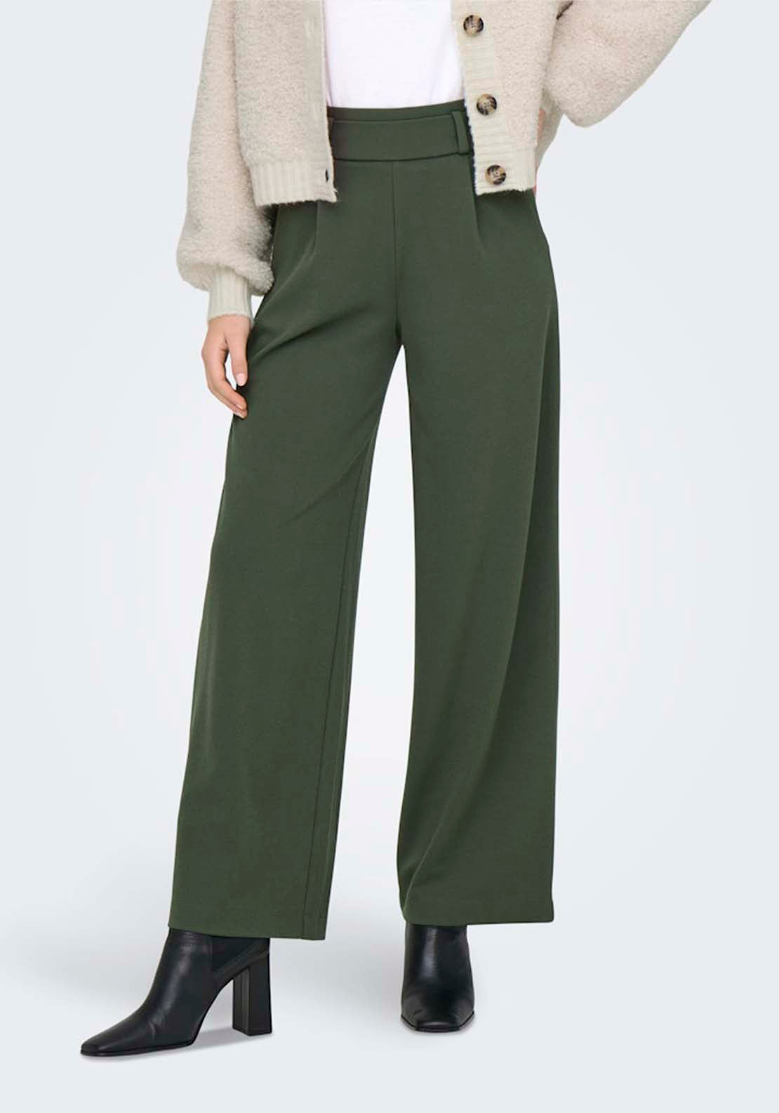 Jdy Wide Leg Trousers With Buttons - Kambaba Black Buttons 1 Shaws Department Stores