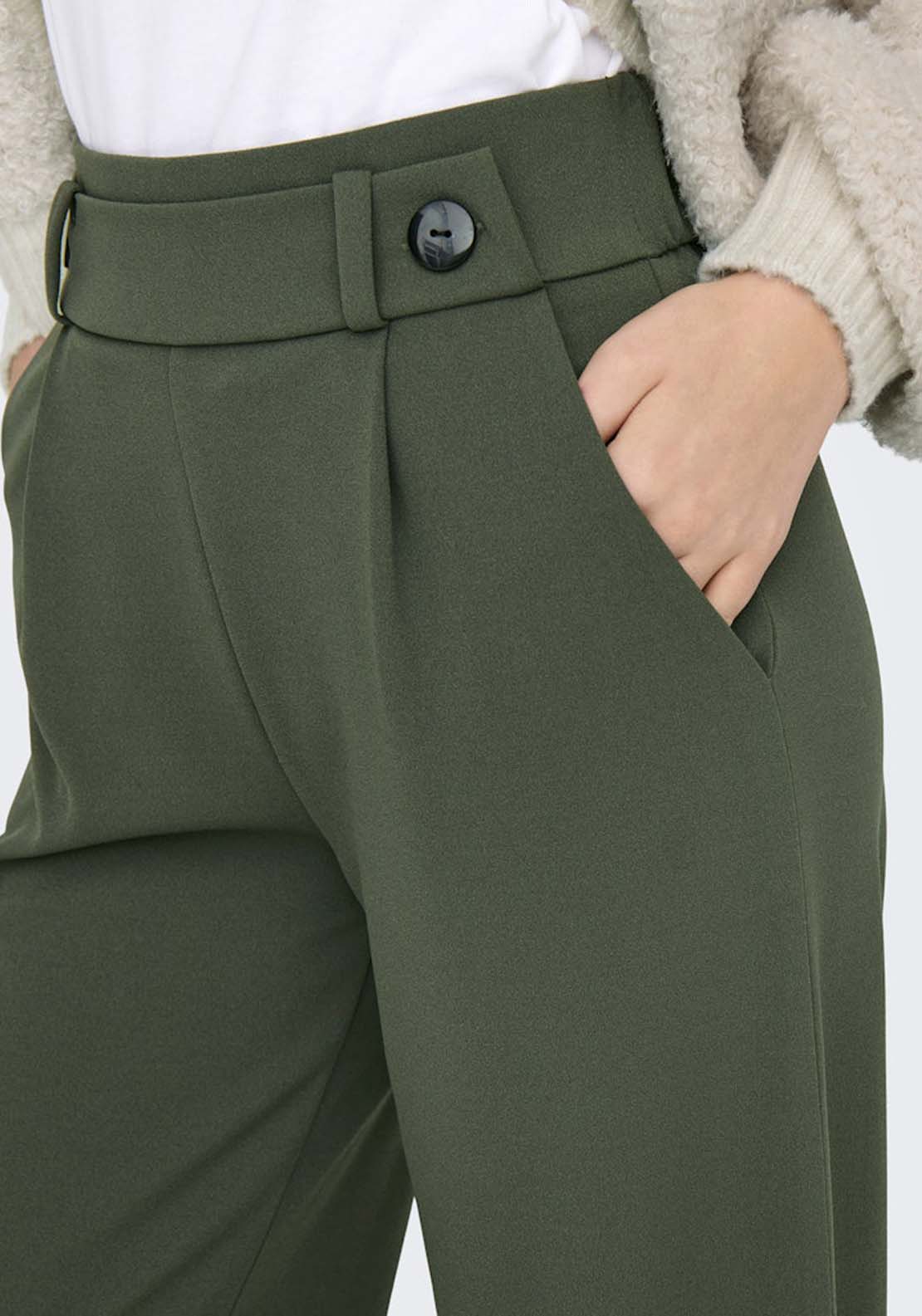 Jdy Wide Leg Trousers With Buttons - Kambaba Black Buttons 3 Shaws Department Stores