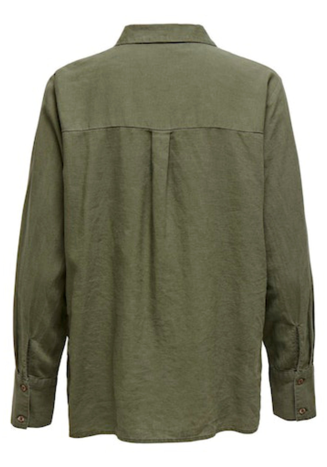 Jdy Say Long Sleeve Linen Loose Shirt - Green 7 Shaws Department Stores