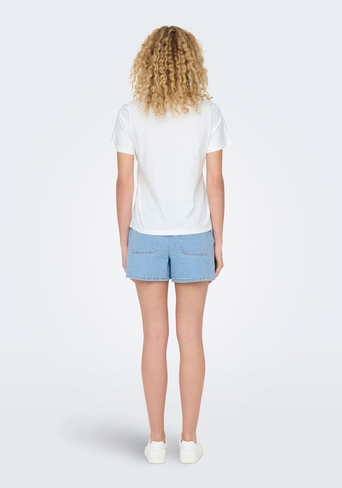 Jdy Short Sleeve T-Shirt - White 3 Shaws Department Stores
