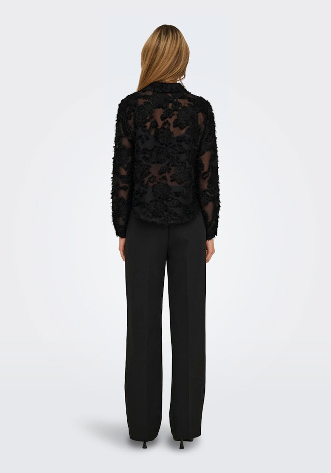 Jdy Long Sleeve Shirt - Black 2 Shaws Department Stores