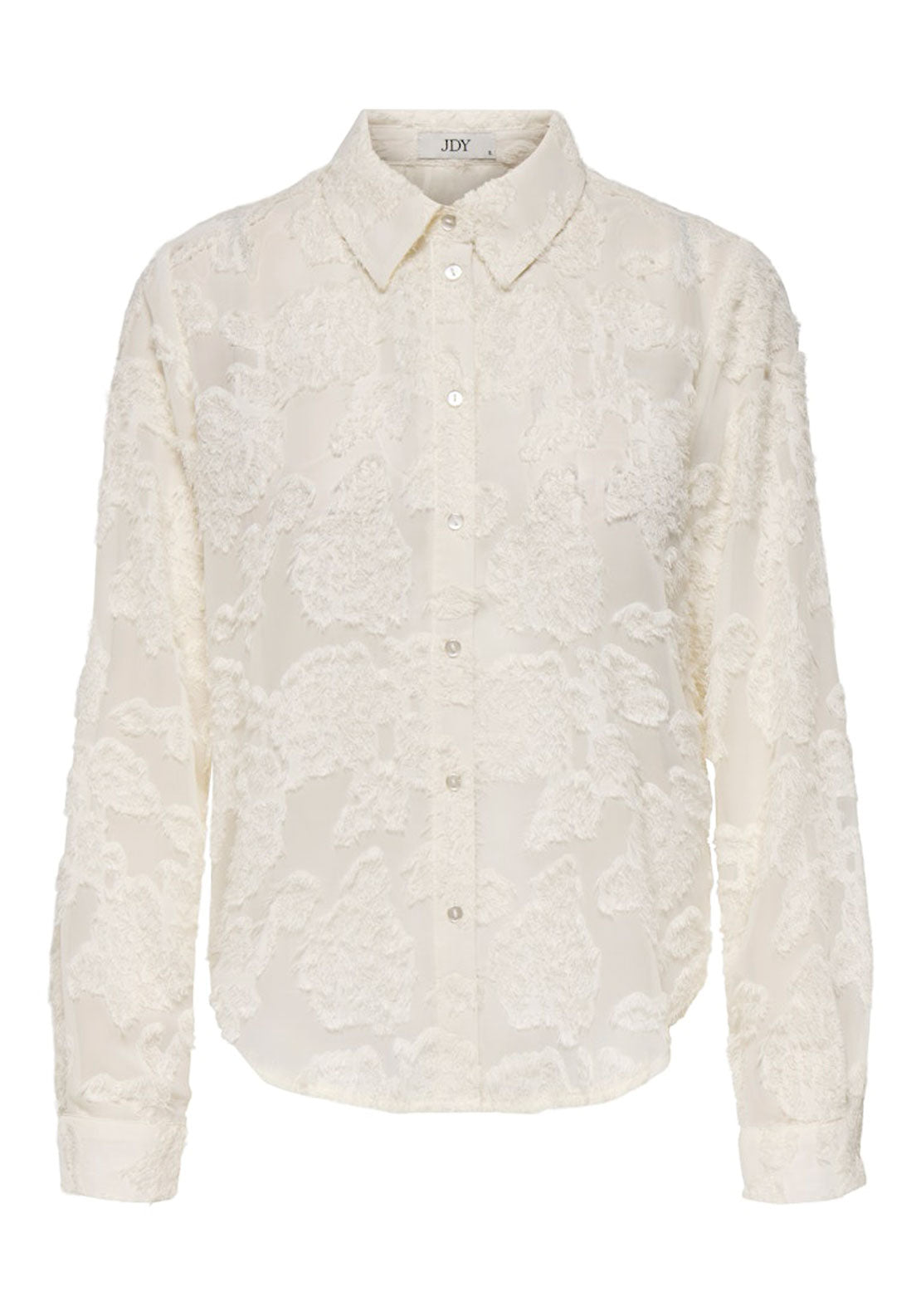 Jdy Long Sleeve Shirt - White 6 Shaws Department Stores