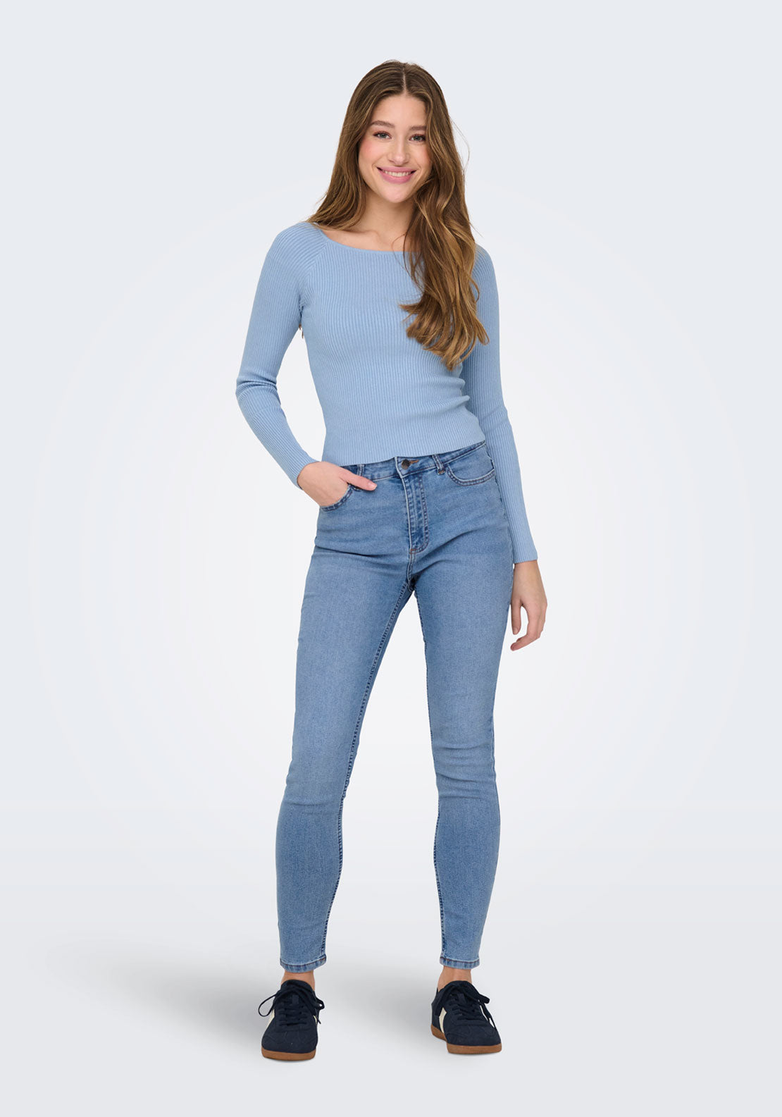 Jdy Moon High Waist Skinny Jeans - Blue 4 Shaws Department Stores