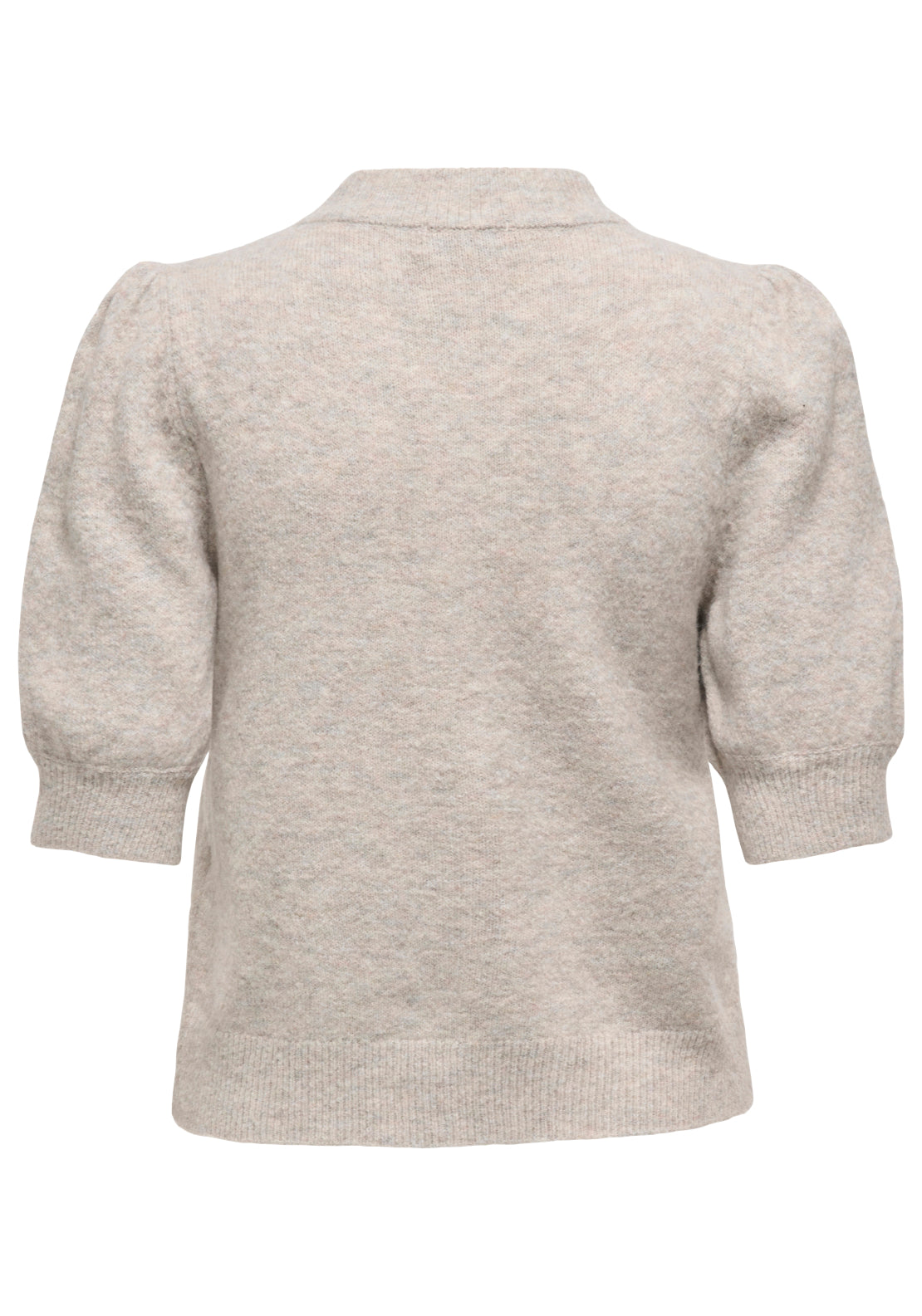 Jdy Rue Life 2/4 Sleeve Pearl Knitwear - Chateau Gray/melange 6 Shaws Department Stores