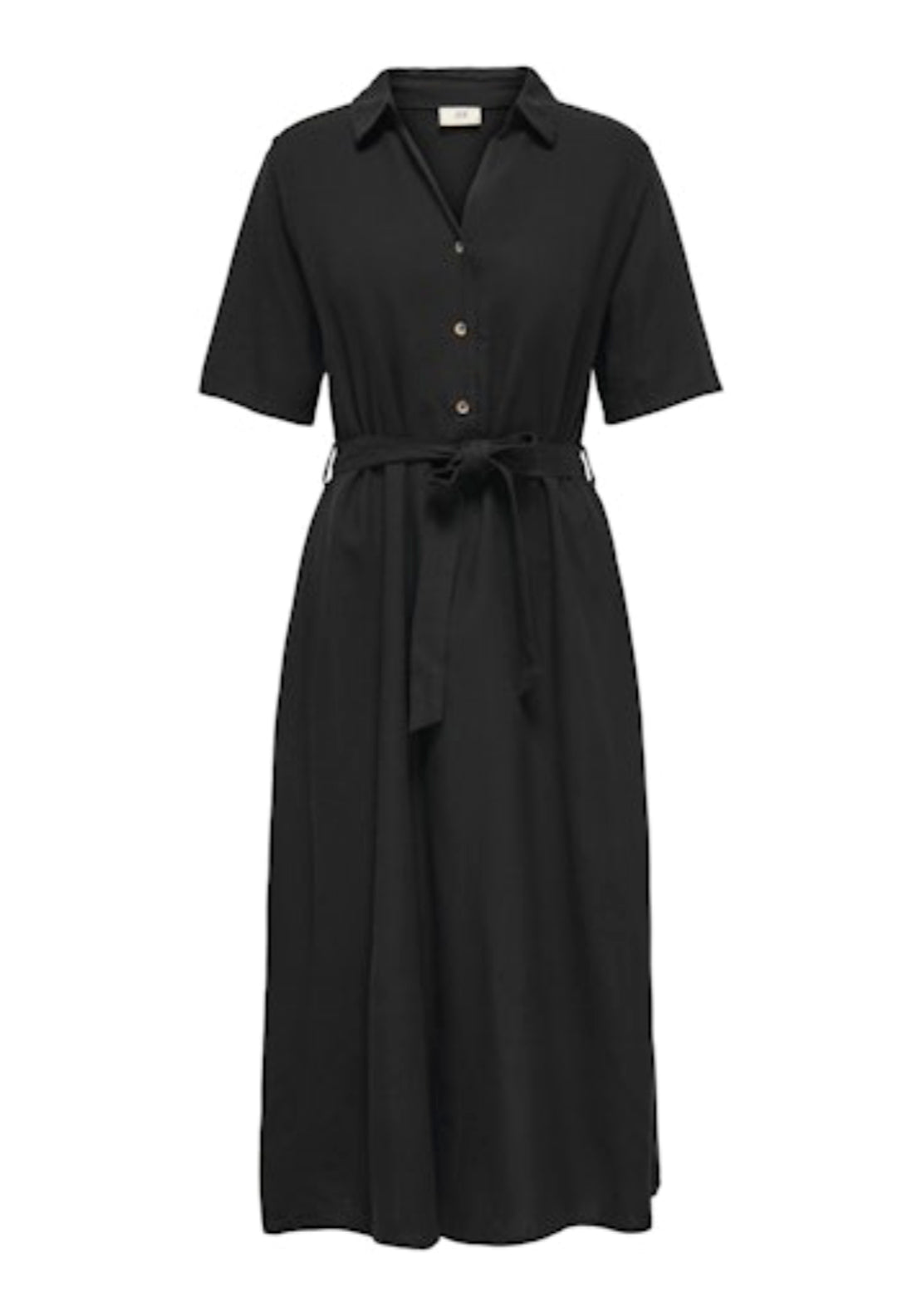 Jdy Say 2/4 Midi Shirt Dress - Black 5 Shaws Department Stores