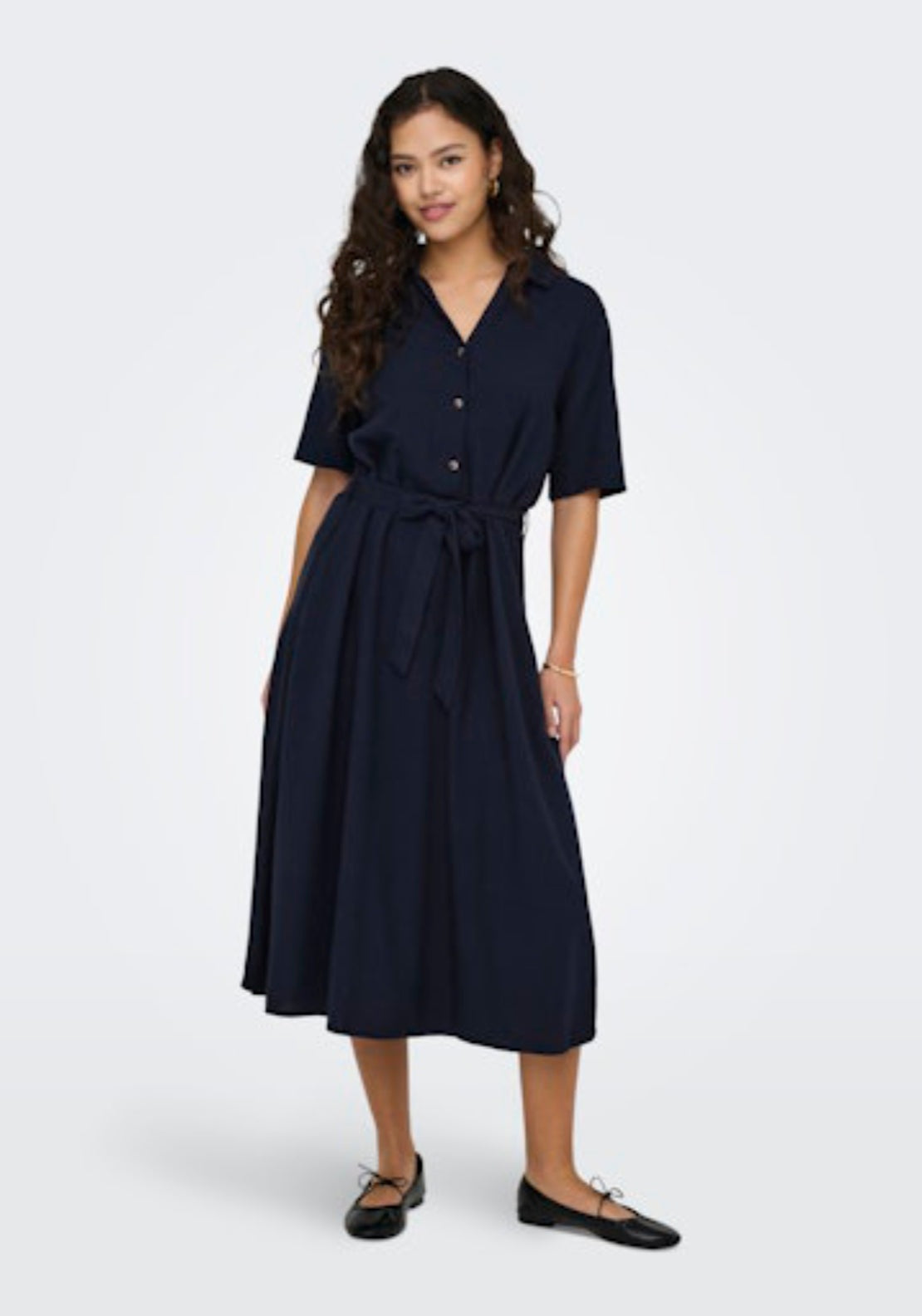 Jdy Say 2/4 Midi Shirt Dress - Sky Captain 5 Shaws Department Stores