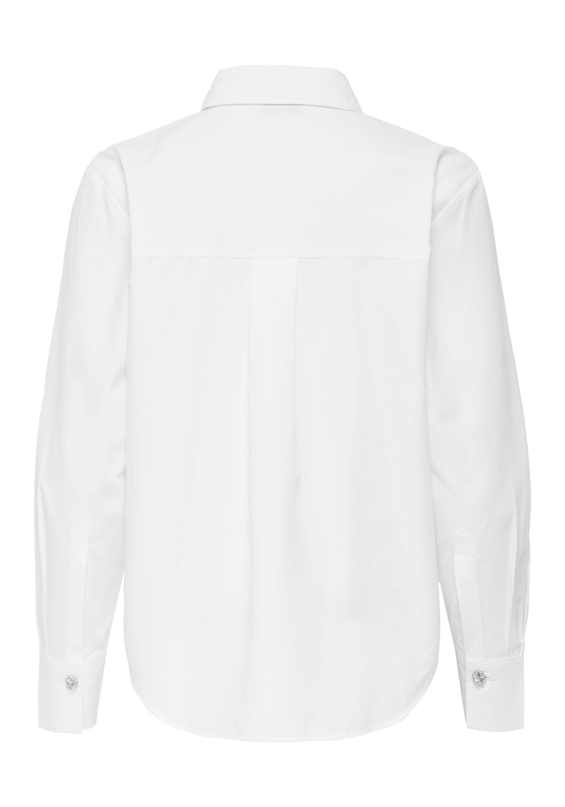 Jdy Long Sleeve Loose Buttoned Shirt - White 7 Shaws Department Stores