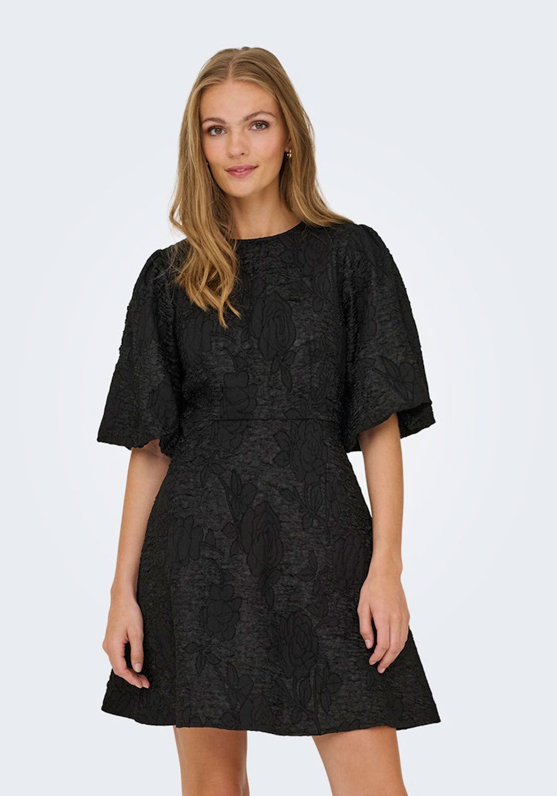 Jdy Ss Mini Dress With Bow Detail - Black 1 Shaws Department Stores