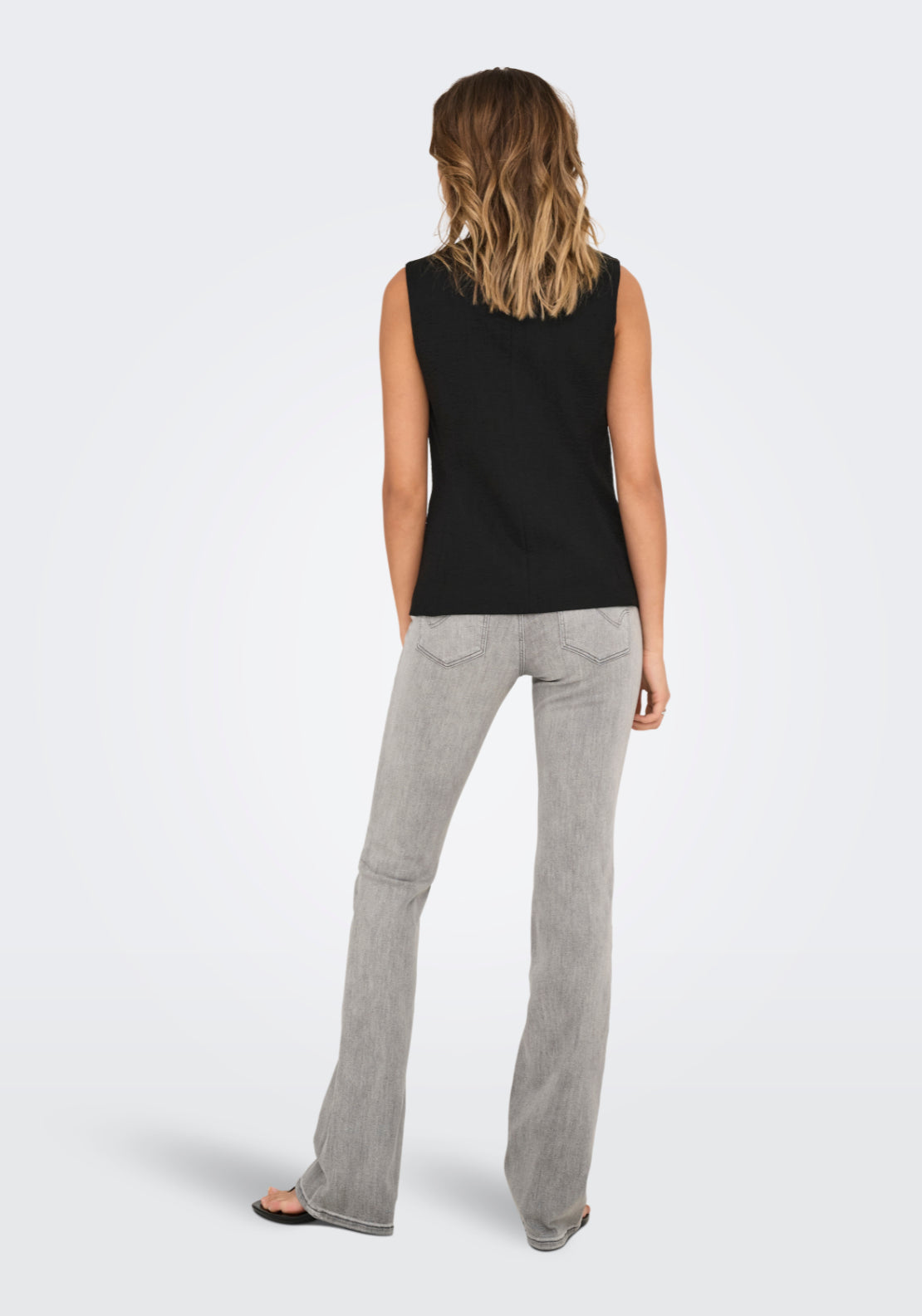 Jdy River Sleeveless Waistcoat - Black 2 Shaws Department Stores