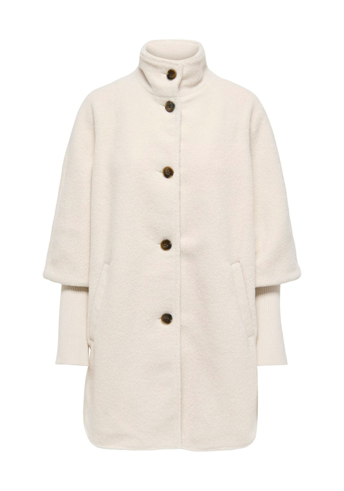 Jdy Boucle Rib Coat - Beige 6 Shaws Department Stores