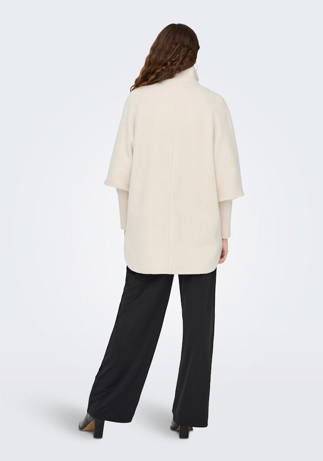 Jdy Boucle Rib Coat - Beige 2 Shaws Department Stores