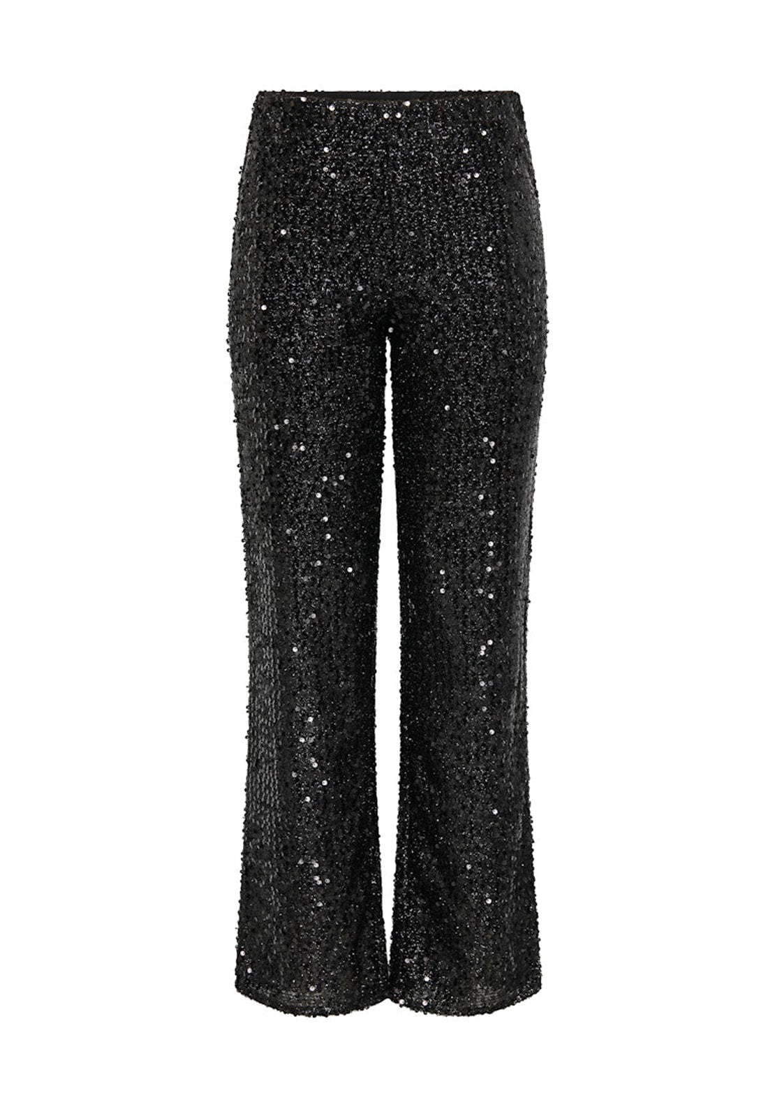 Jdy Sequins Trousers - Black Sequins 6 Shaws Department Stores