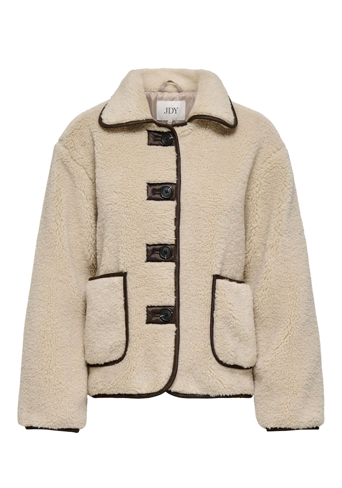 Jdy Teddy Jacket - Grey 7 Shaws Department Stores