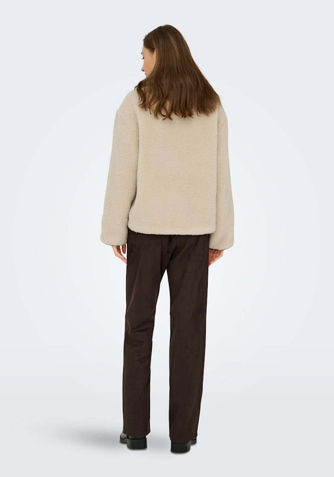 Jdy Teddy Jacket - Grey 2 Shaws Department Stores