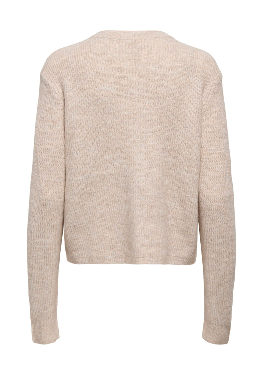Jdy Long Sleeve Short Cradigan With Bows - Moonlight Melange/black 2 Shaws Department Stores