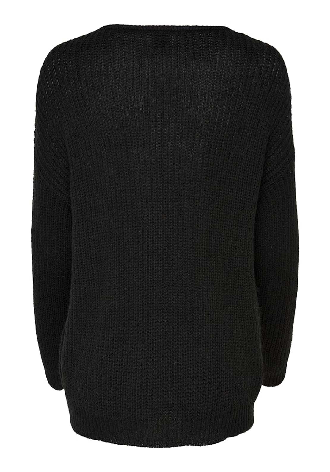 Jdy Long Sleeve V-Neck Jumper - Black 7 Shaws Department Stores
