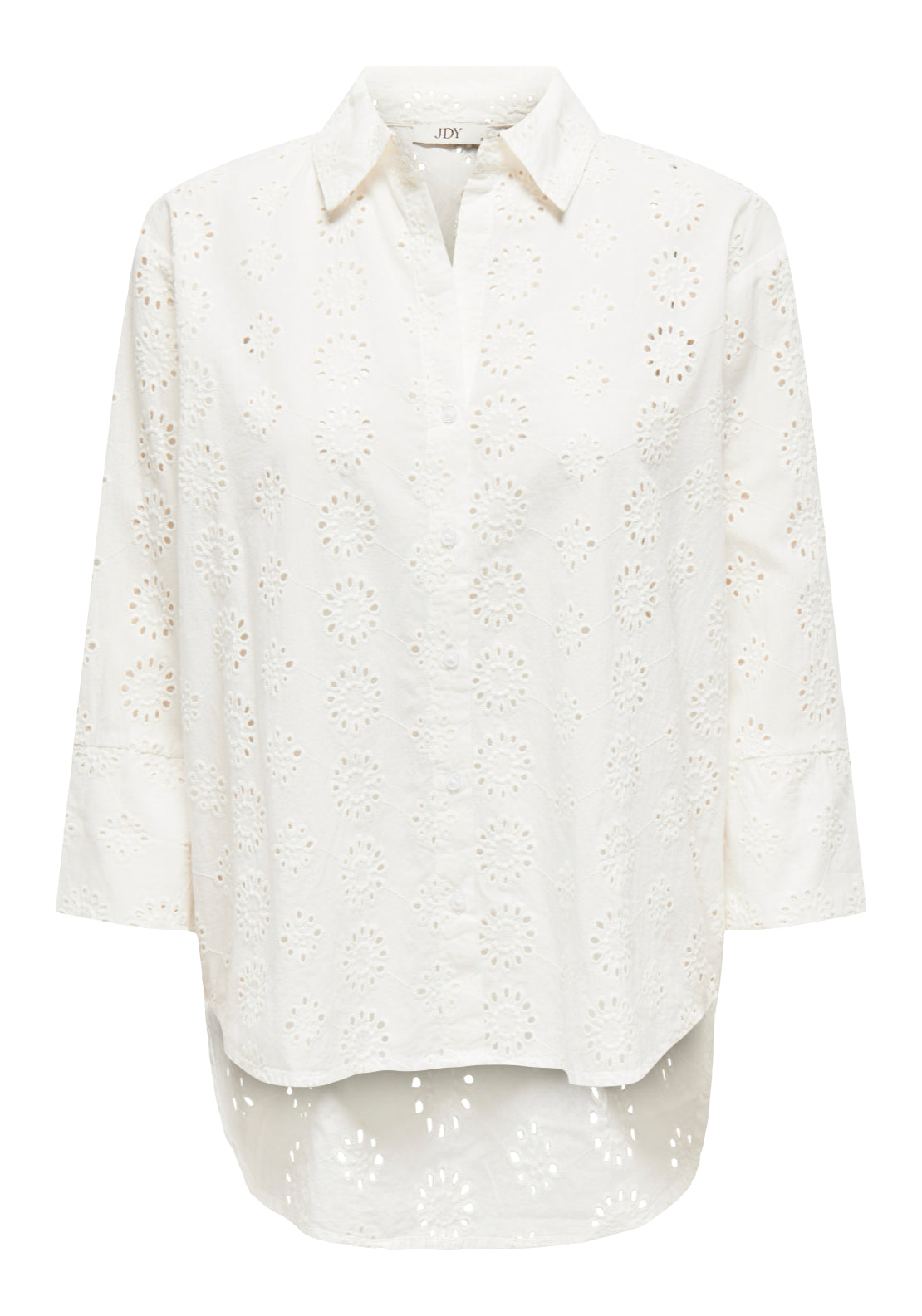 Jdy Tallie 3/4 Long Shirt - White 6 Shaws Department Stores
