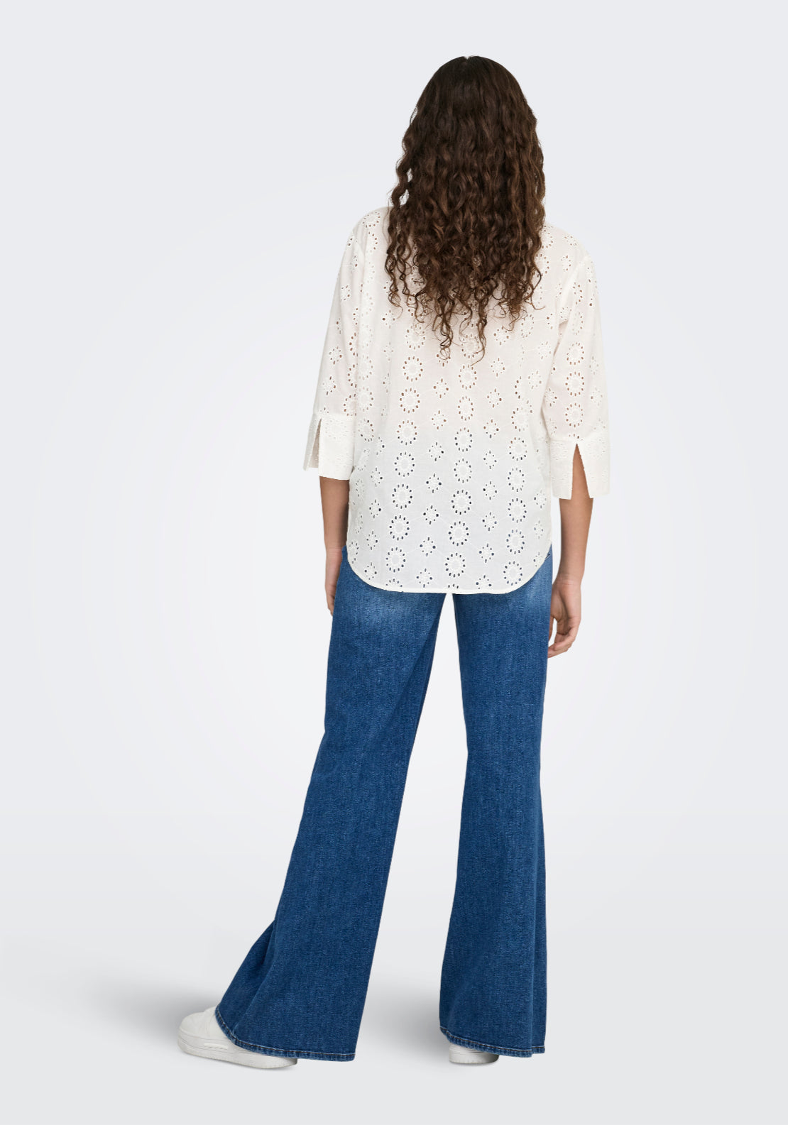 Jdy Tallie 3/4 Long Shirt - White 2 Shaws Department Stores