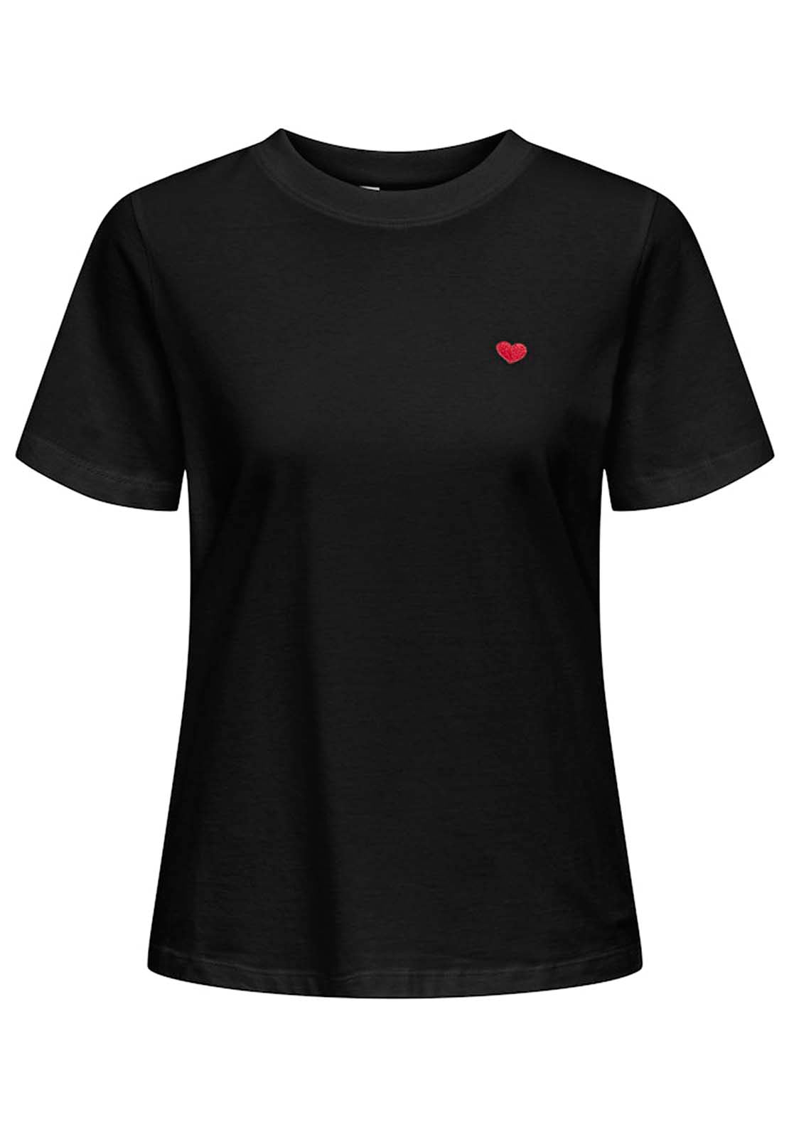 Jdy Short Sleeve Round Neck T-Shirt - Black 5 Shaws Department Stores