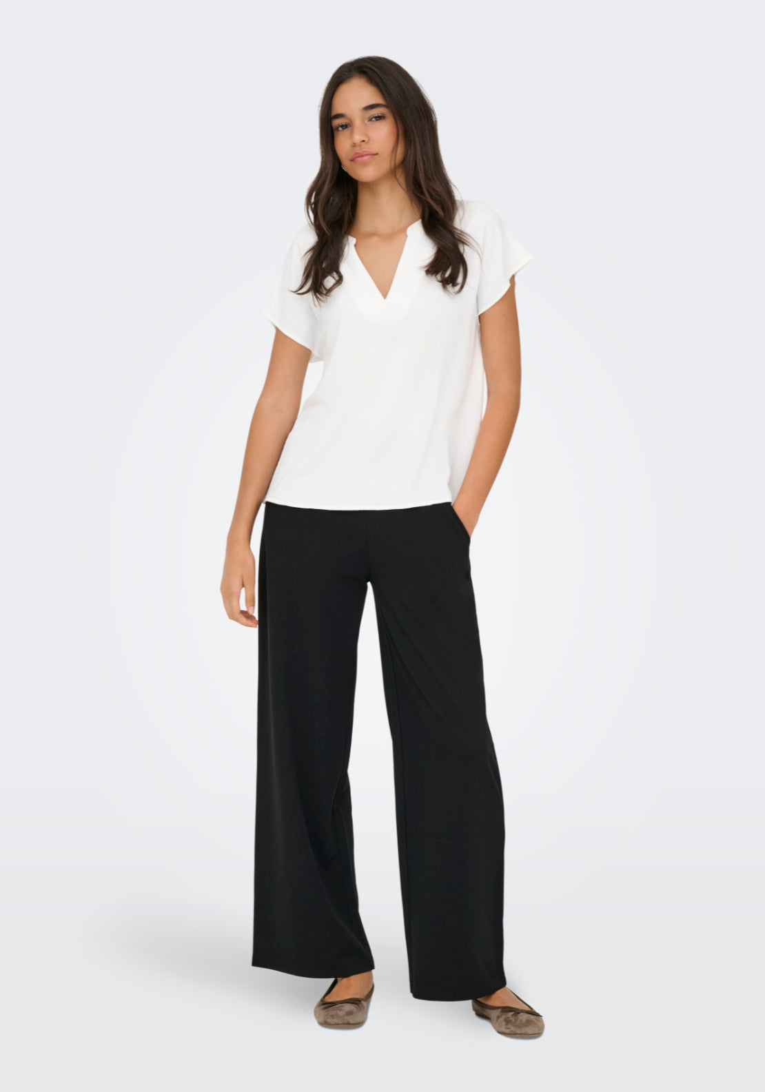 Jdy Lion Life Short Sleeve Top - White 5 Shaws Department Stores