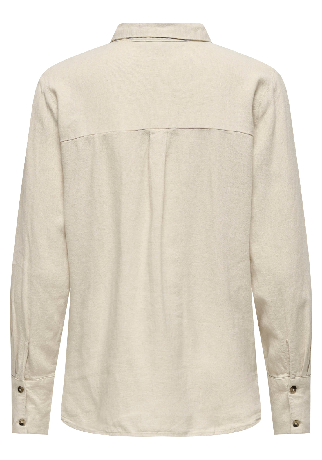 Jdy Say Long Sleeve Linen Loose Shirt - Beige 7 Shaws Department Stores
