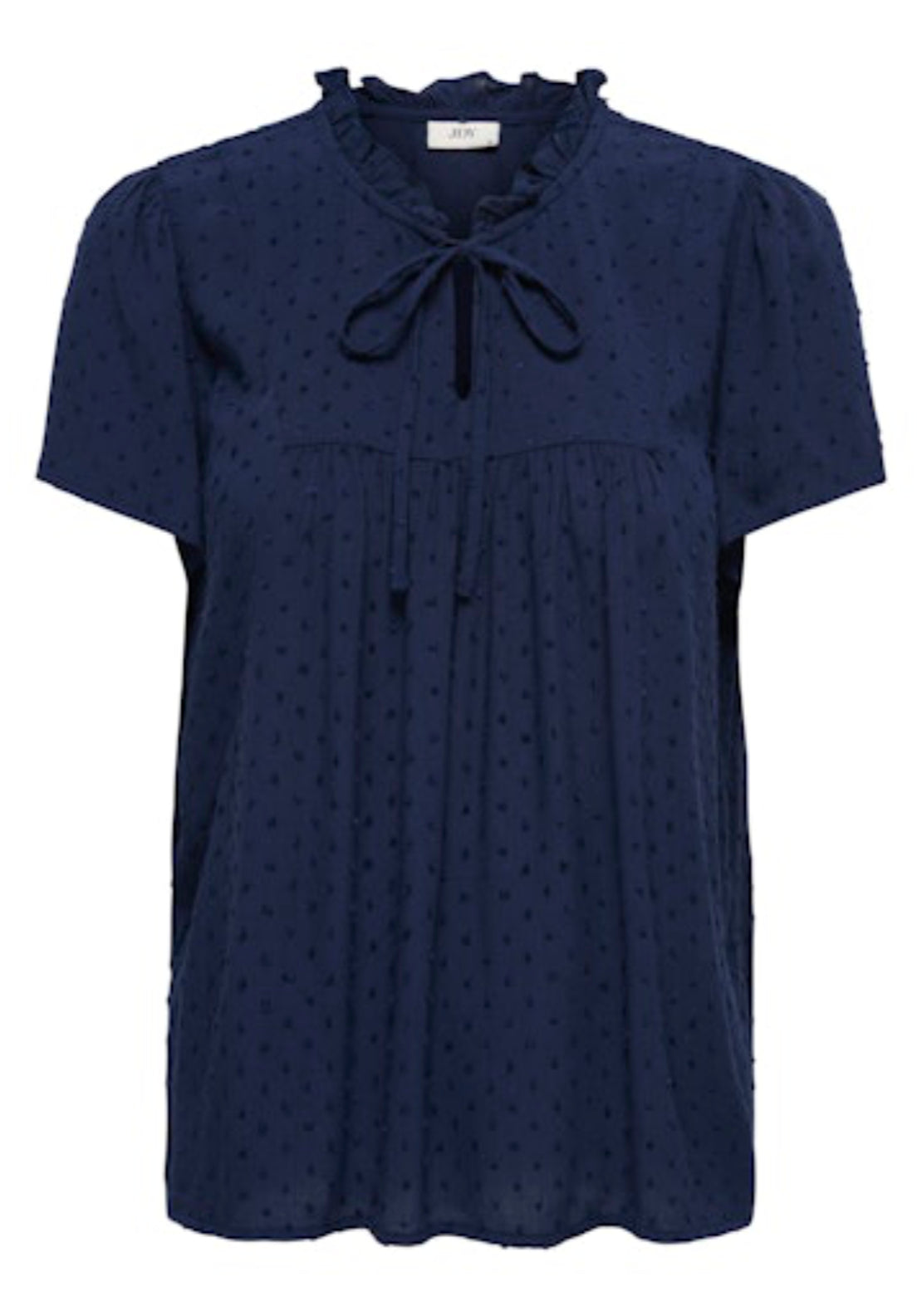 Jdy Lima Life Short Sleeve Top - Black Iris 6 Shaws Department Stores