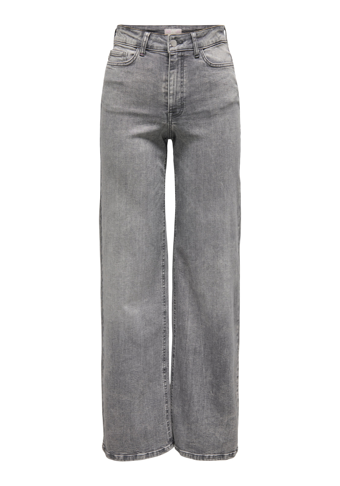 Jdy Felina-Fina High Waist Wide Jeans - Light Grey Denim 5 Shaws Department Stores