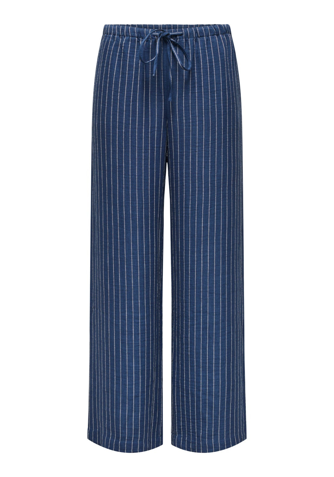 Jdy Power Medium Waist Wide Pant - Insignia Blue/cloud Dancer 5 Shaws Department Stores