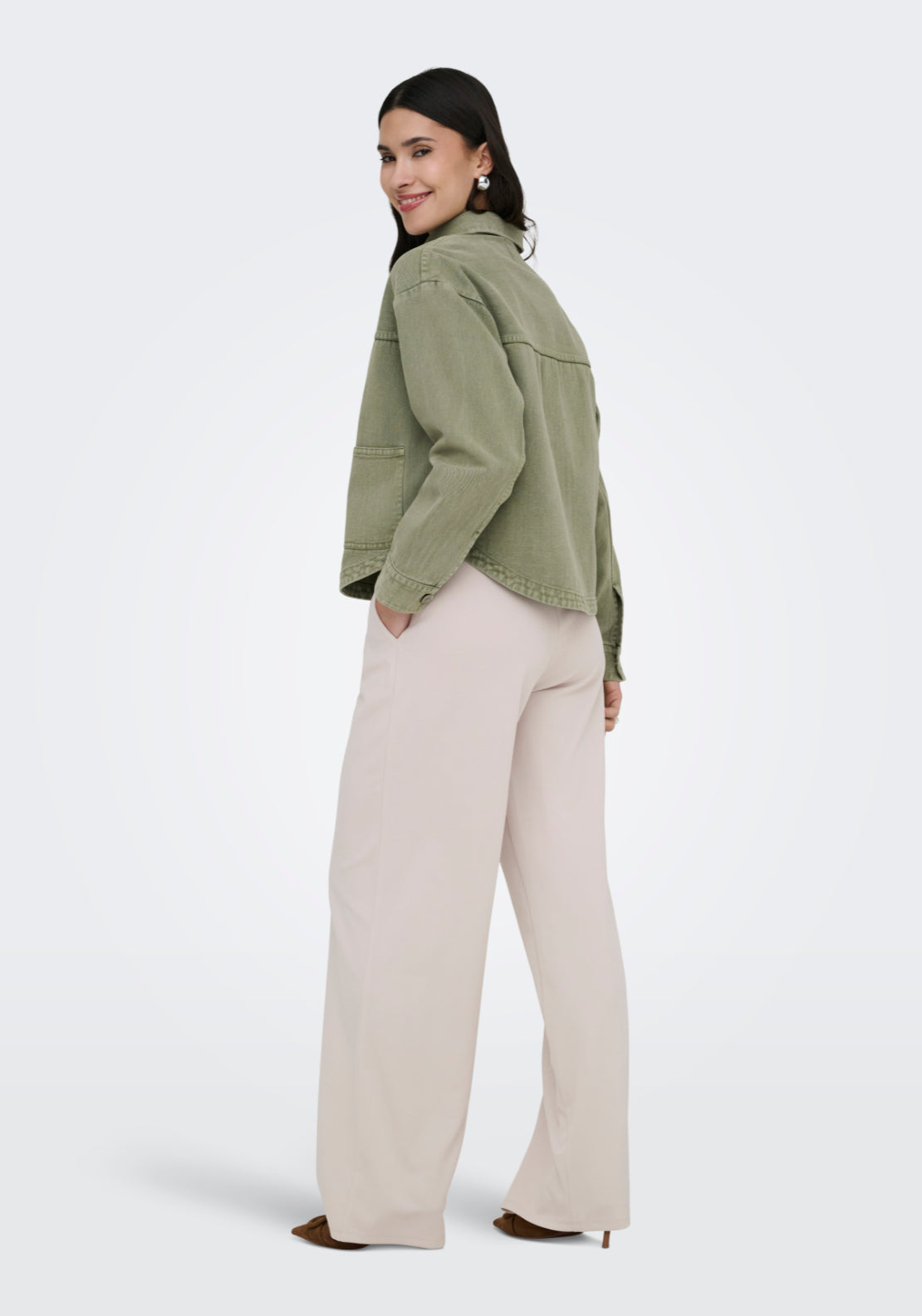 Jdy Noma Long Sleeve Shacket - Kalamata 2 Shaws Department Stores