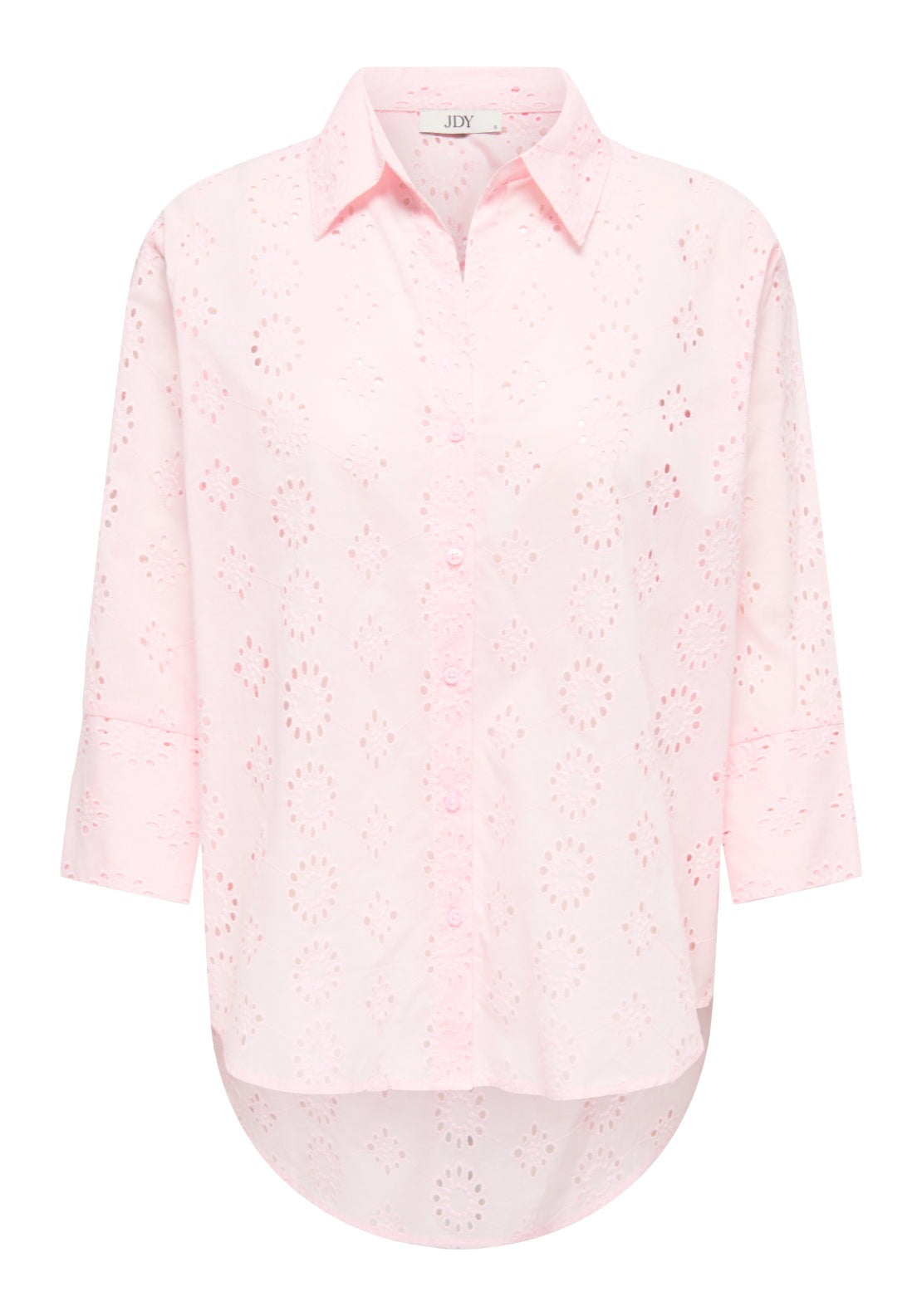 Jdy Tallie 3/4 Long Shirt - Chalk Pink 6 Shaws Department Stores