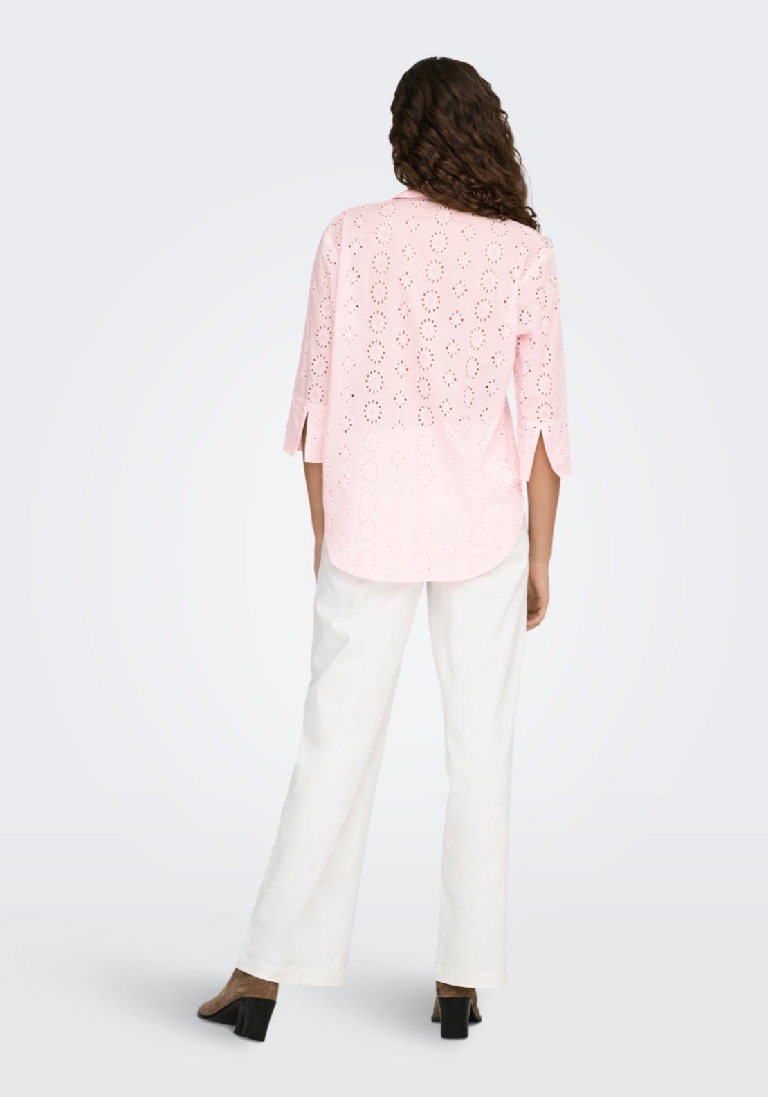 Jdy Tallie 3/4 Long Shirt - Chalk Pink 2 Shaws Department Stores