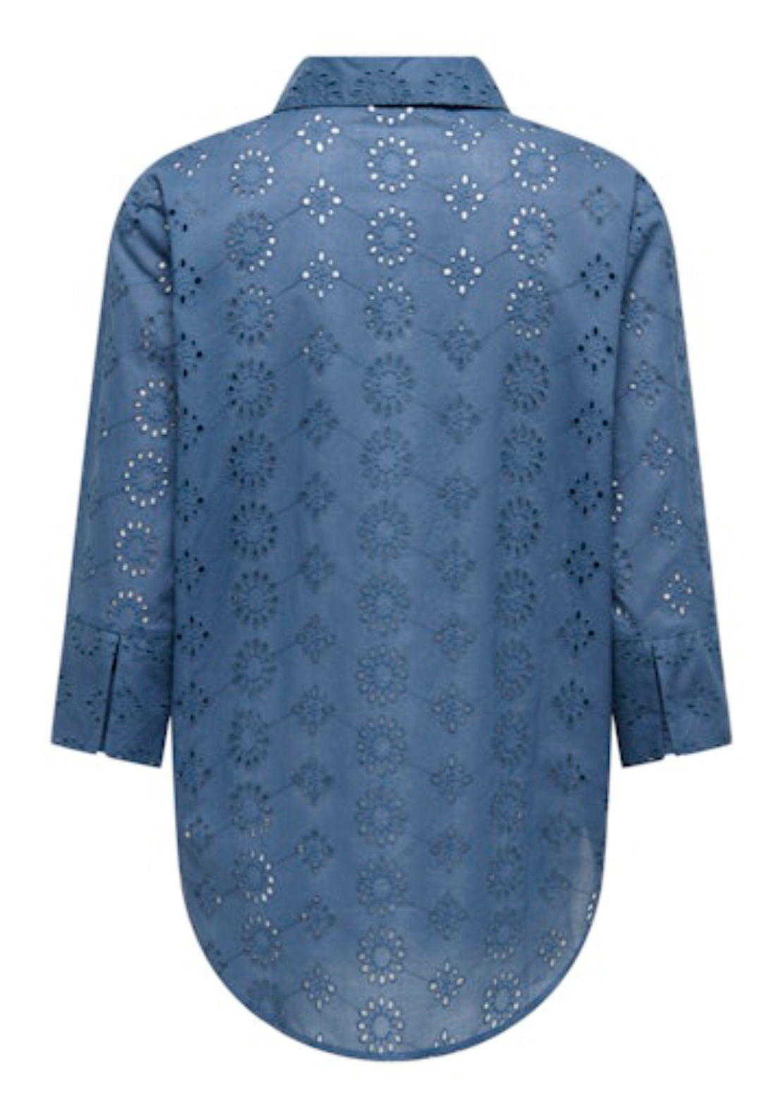 Jdy Tallie 3/4 Long Shirt - Blue 4 Shaws Department Stores