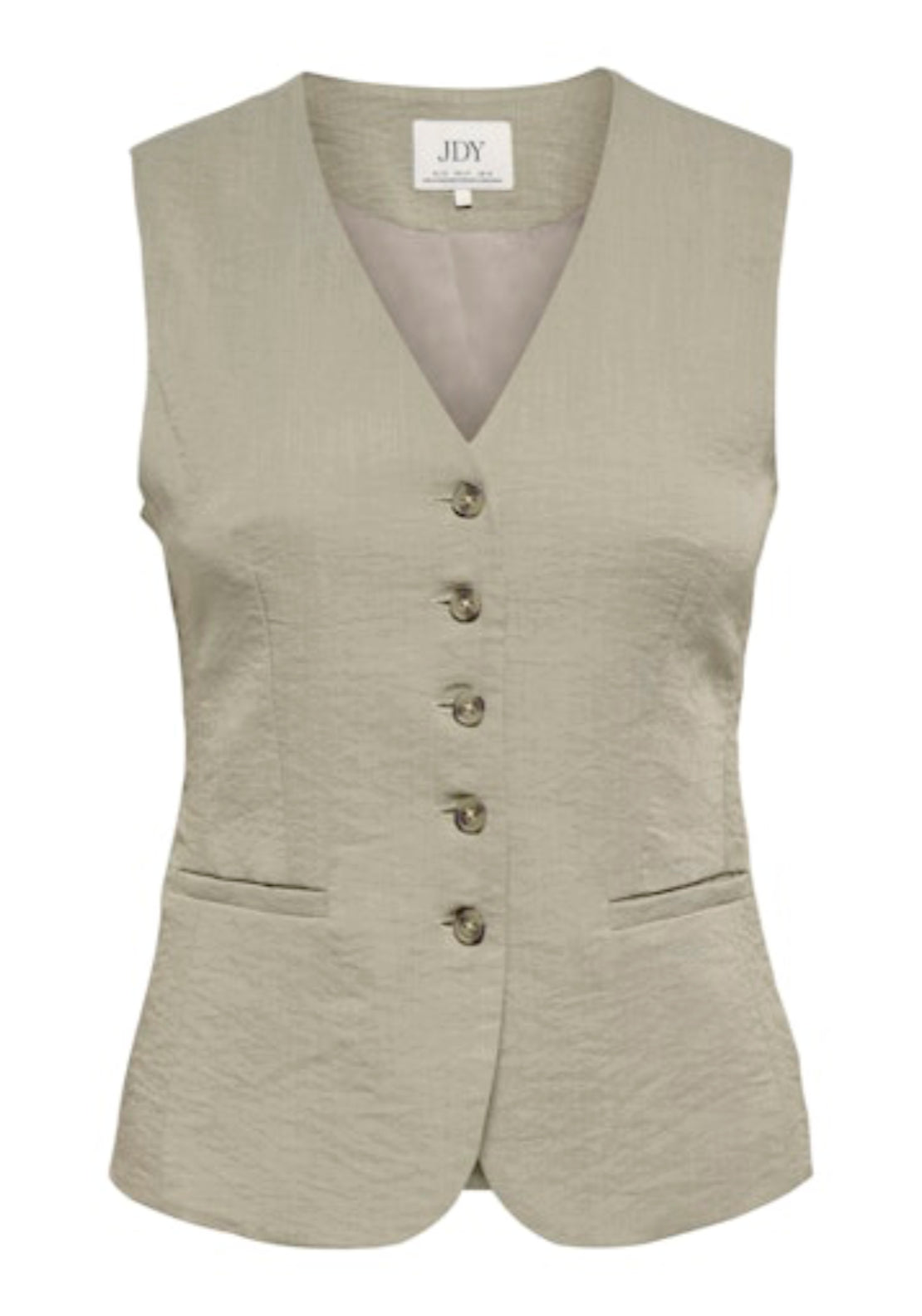 Jdy River Sleeveless Waistcoat - Weathered Teak 6 Shaws Department Stores