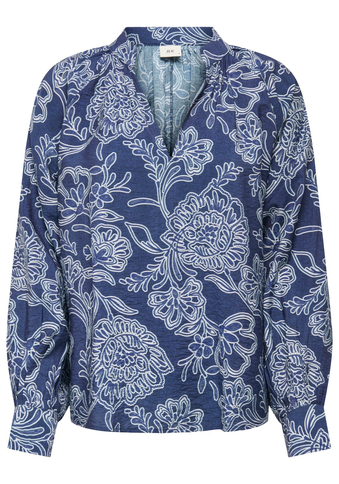 Jdy Elise Long Sleeve Top - Dark Blue Denim 1 Shaws Department Stores