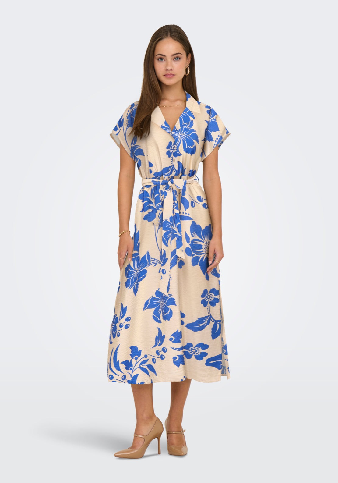 Jdy Troya Life Sleeveless Midi Dress - Crème 1 Shaws Department Stores