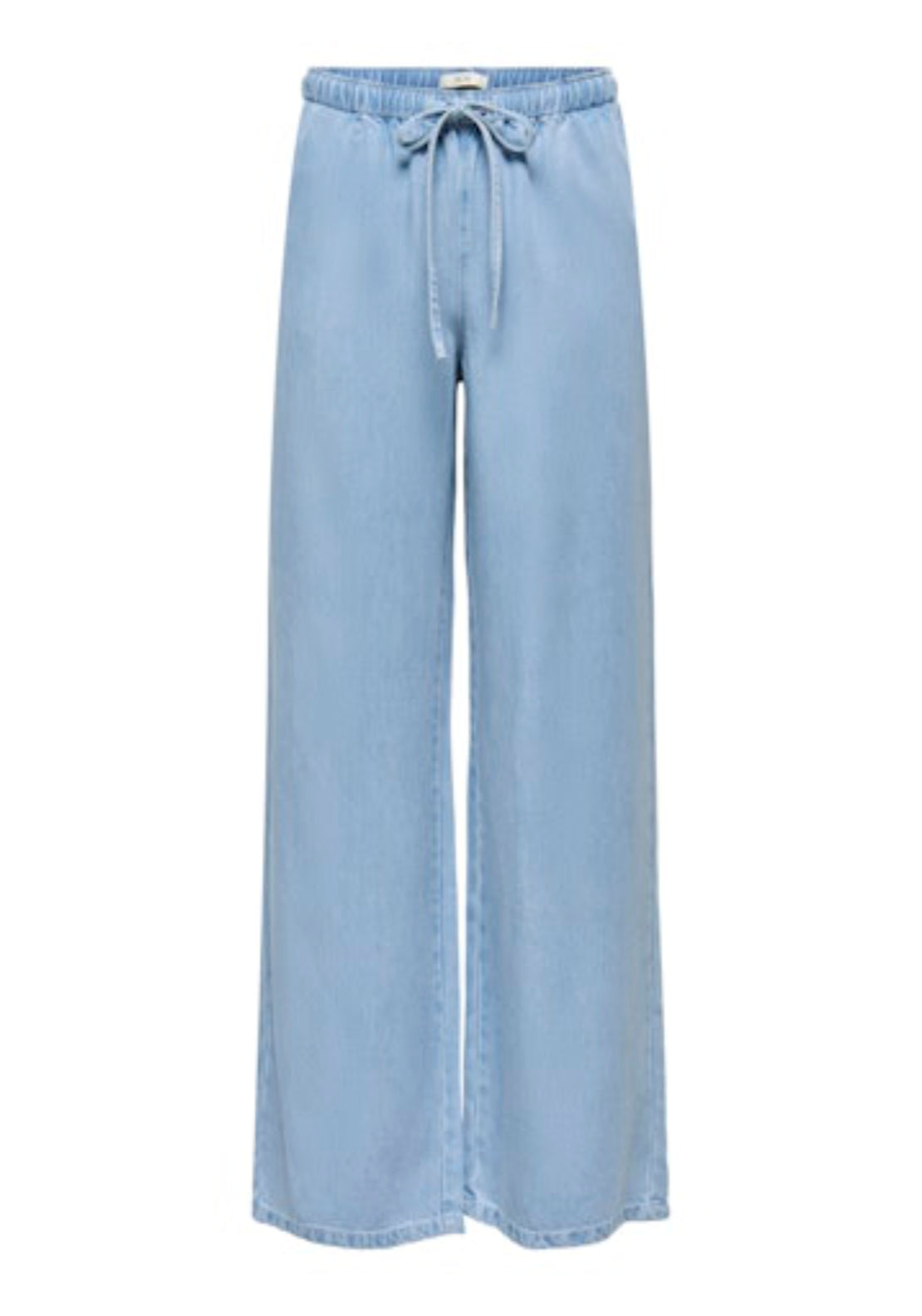 Mira Medium Rise Wide String Pant - Blue Denim