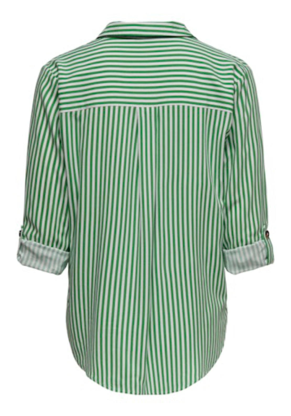 Jdy Laurel Life Long Sleeve Shirt - Jelly Bean/white 2 Shaws Department Stores