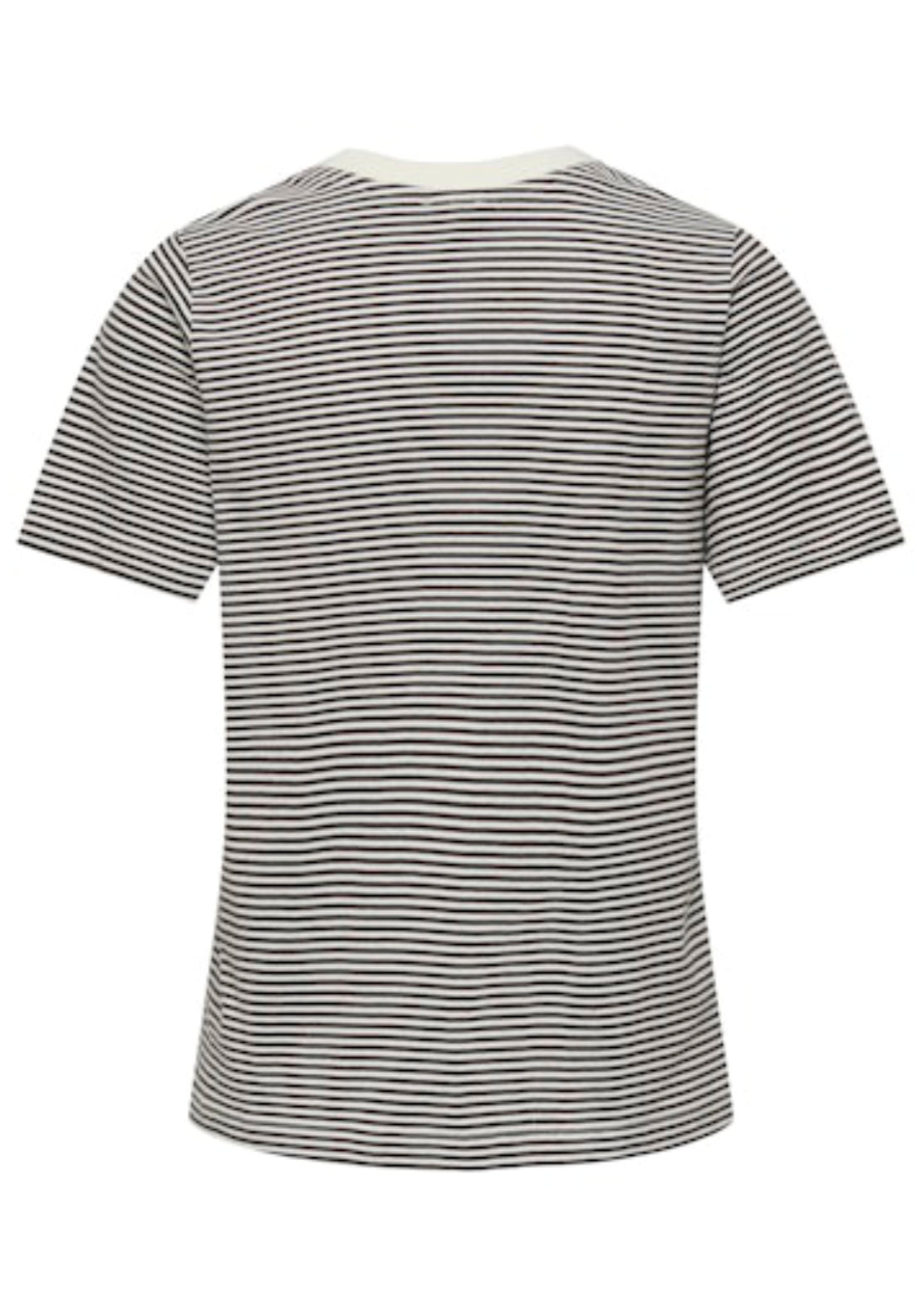 Jdy Pisa Short Sleeve Print Top - Cloud Dancer/chicory Coffee 7 Shaws Department Stores