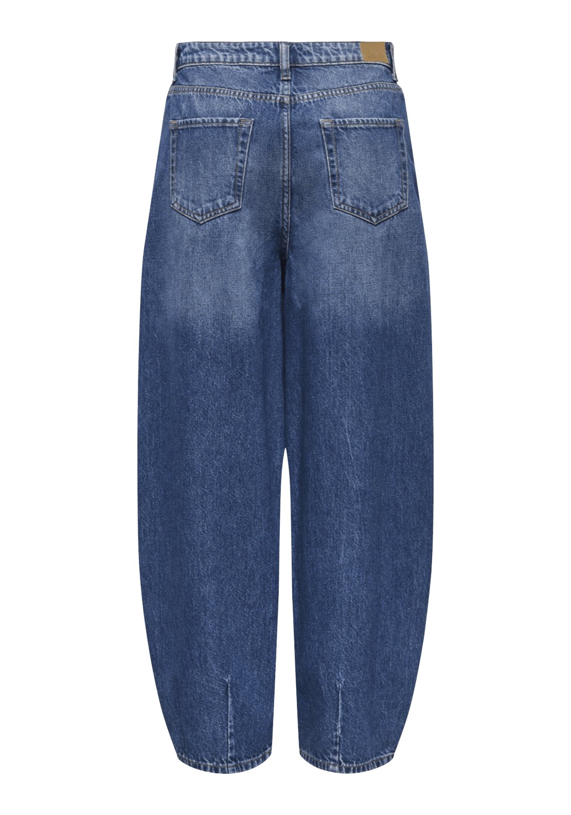 Susie Medium Rise Barrel Jeans - Blue Denim