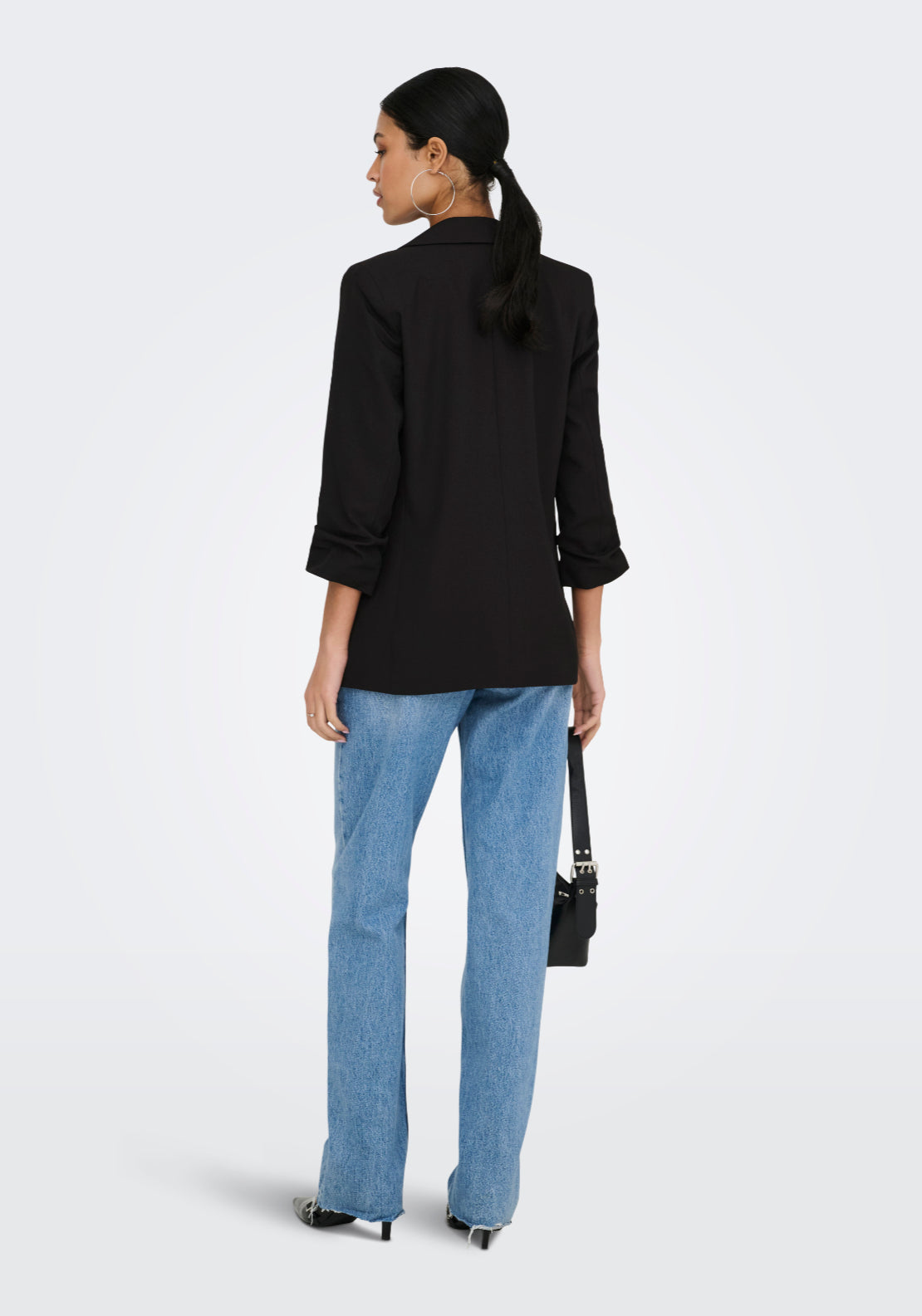 Jdy Eliza 3/4 Blazer - Black 2 Shaws Department Stores