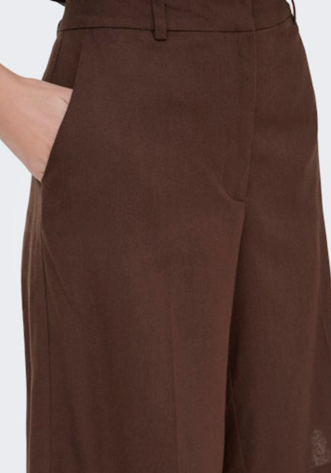 Jdy Naomi Linen Medium Waist Bermuda Shorts - Chicory Coffee 3 Shaws Department Stores