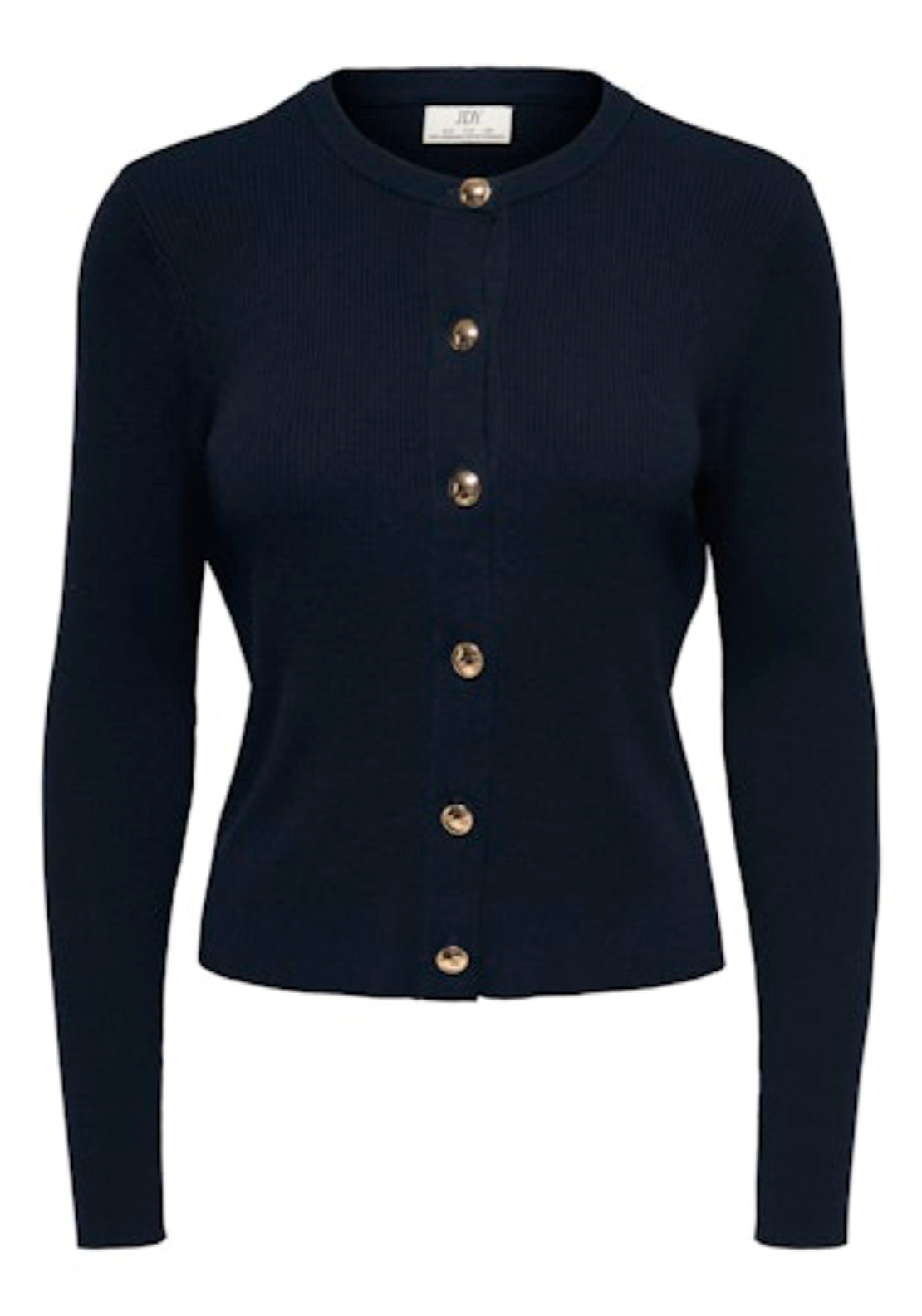 Jdy Gaby Long Sleeve O-Neck Cardigan - Black Iris 1 Shaws Department Stores