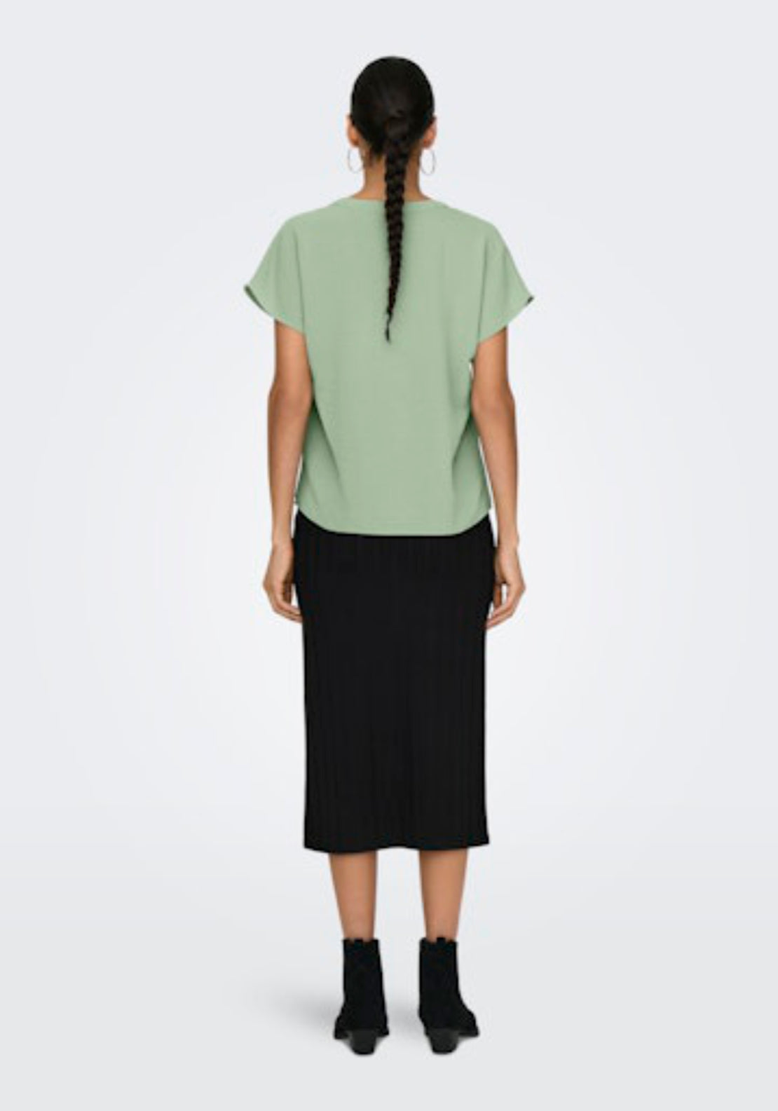Jdy Lion Life Short Sleeve Top - Laurel Green 2 Shaws Department Stores